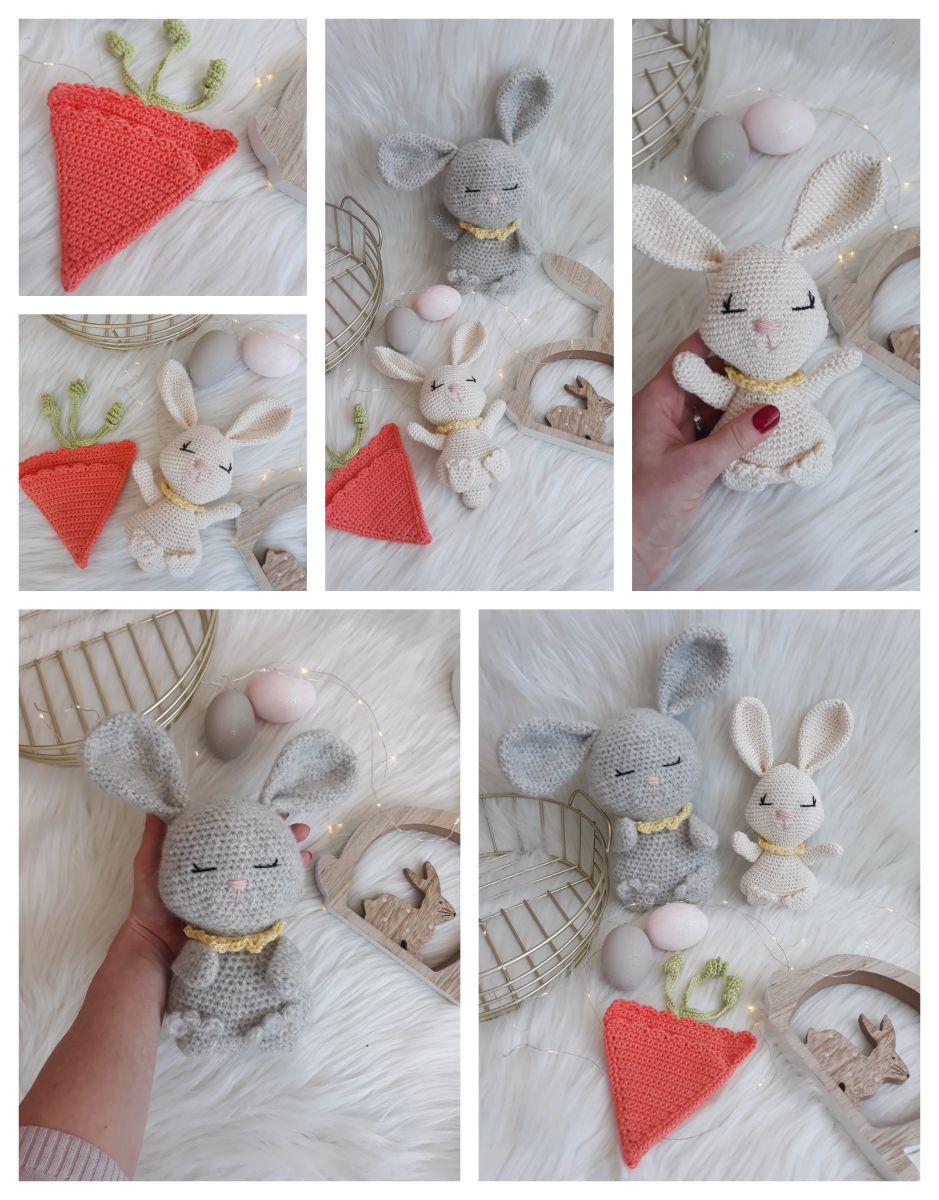 Blog-Inhaltsbild für 'Hase Hanna, kostenlose Häkelanleitung'